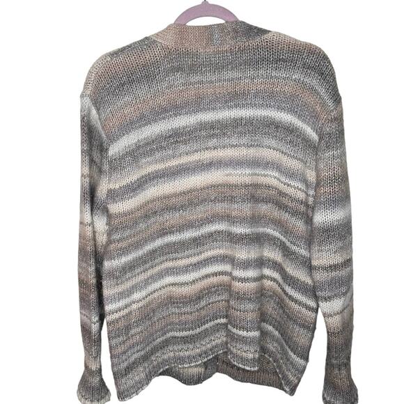 ROLLER RABBIT Lillien Cardigan Sweater Tan Melange Neutral {T49} - Picture 2 of 4